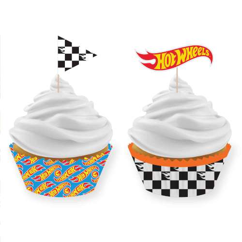 Hot Wheels Cupcake Decorating Kit - Click Image to Close